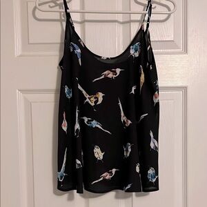 Apt. 9 Black and Pink Sleeveless Camisole / tank